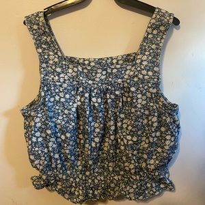 Floral Cropped Blouse